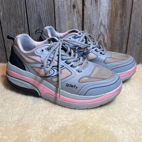 Gdefy Shoes Gdefy Gravity Defyer Ion Womens Gray Pink Orthopedic